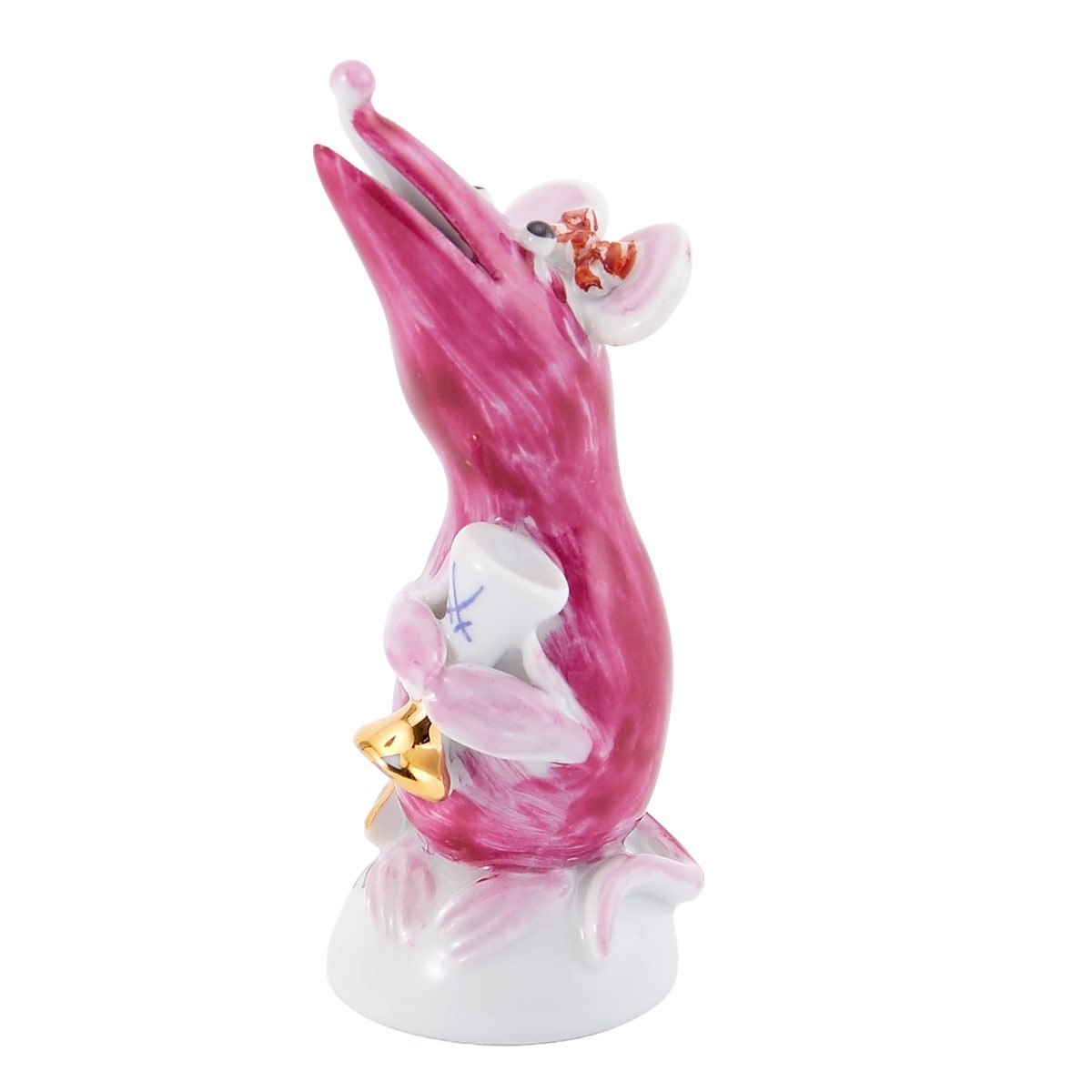 マイセン ミニ干支人形 子(ネズミ) ピンク ゴブレット 83568/900300