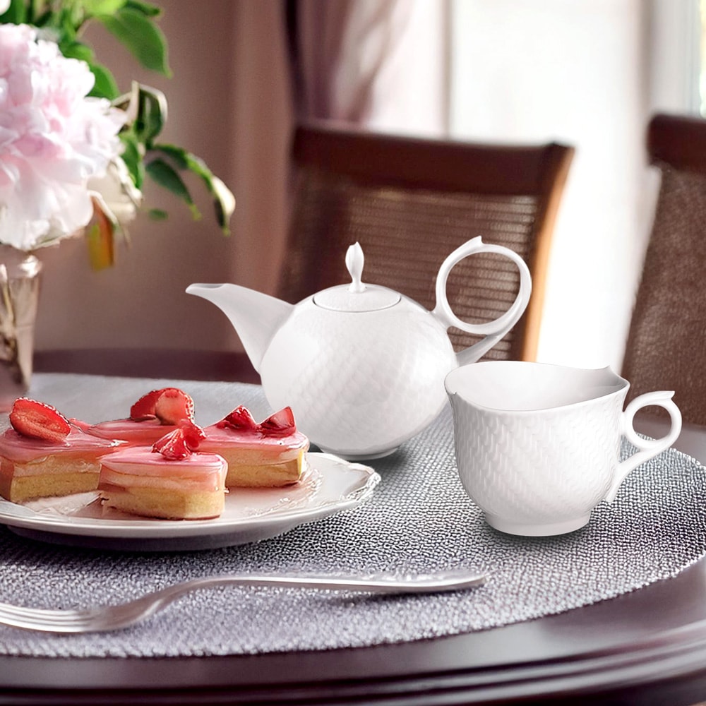 マイセン 波の戯れ ホワイト ティーポット 000000/29722 | 波の戯れ