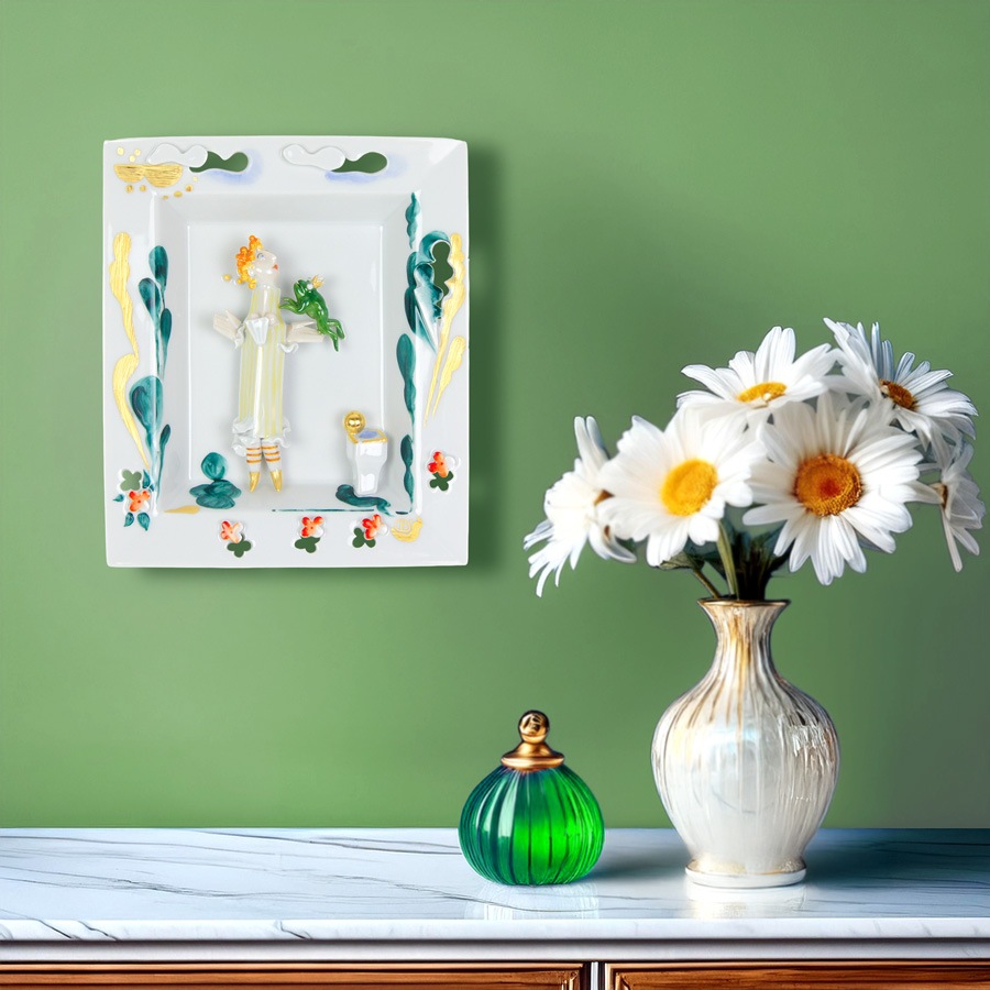 新品 マイセン メルヘンプラーク 『カエルの王様』2013 ドイツの名窯