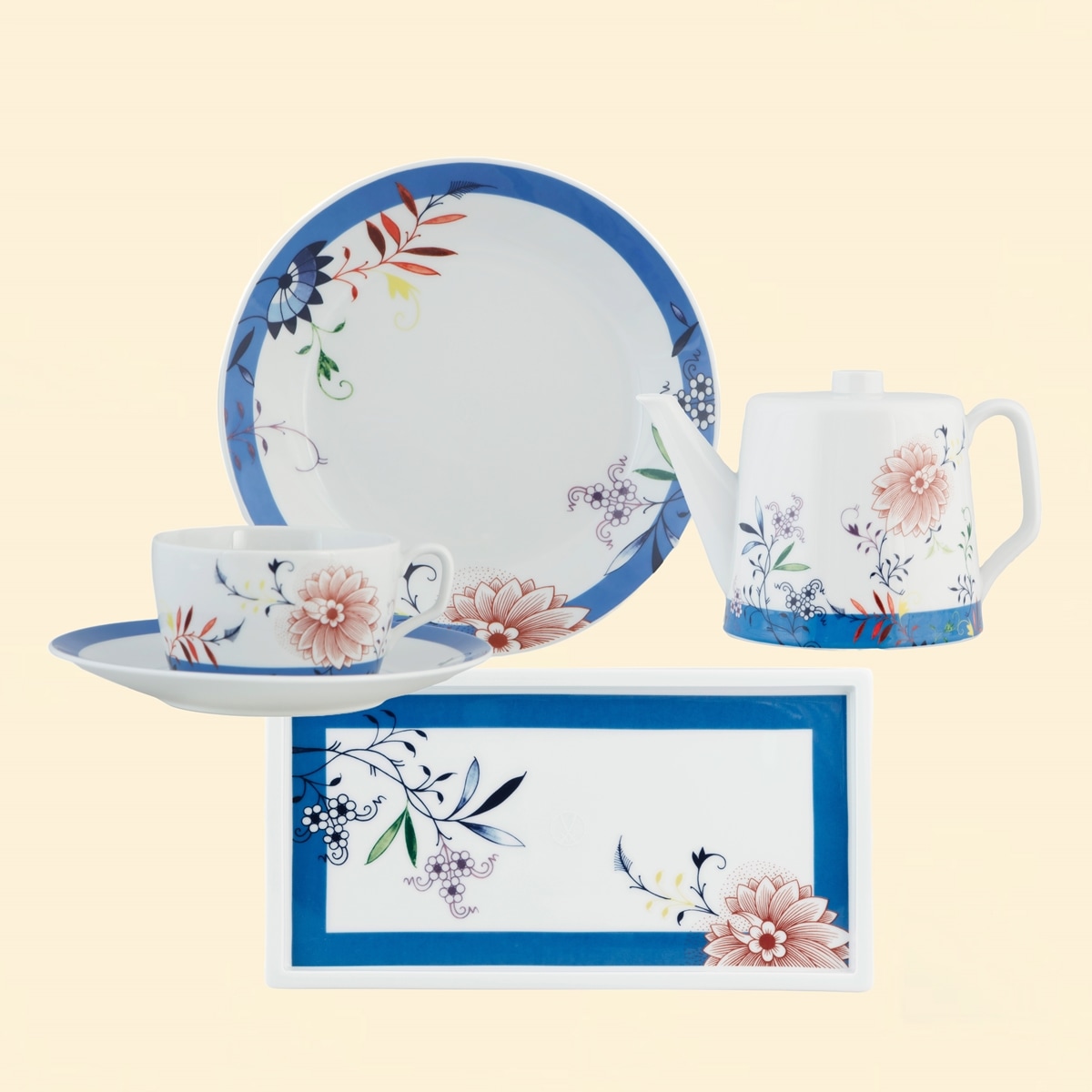 マイセン ブルーオニオン誕生285周年記念 ブルーミーライン コーヒー