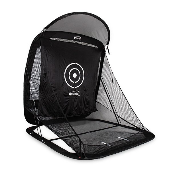 ゴルフネット 練習用 自動返球 Spornia スポーニア 黒色 簡単 設置