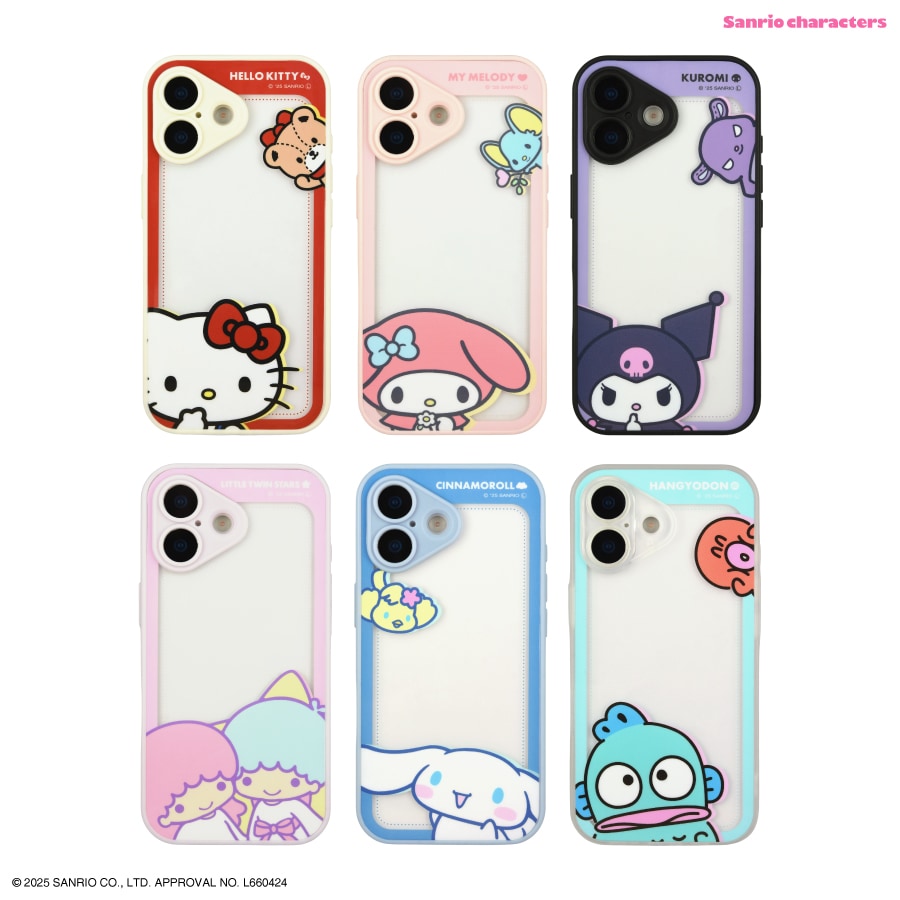 サンリオキャラクターズ IIIIfit プランプフレーム iPhone17 対応