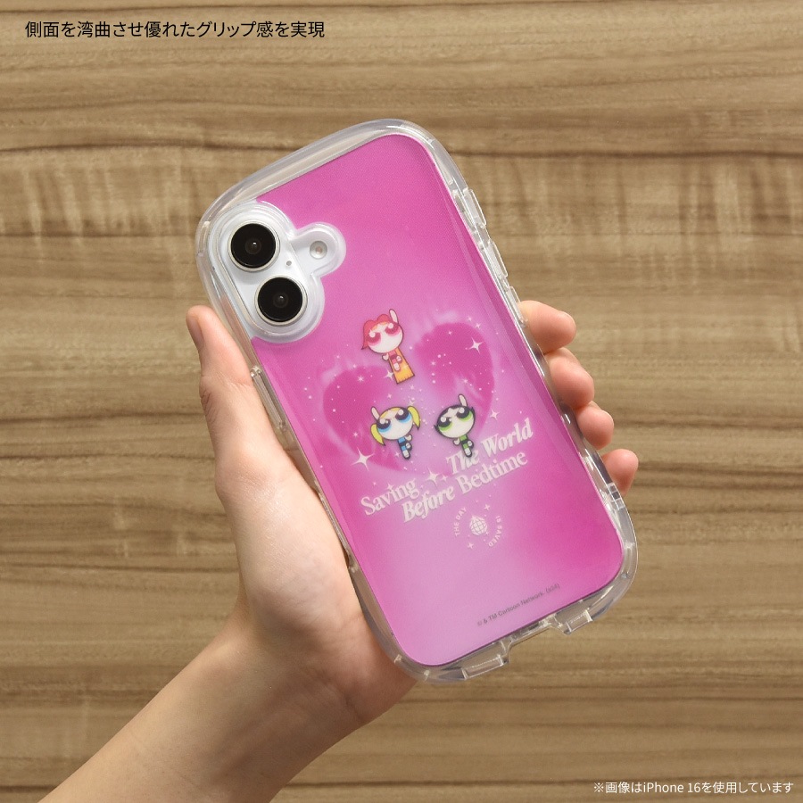 パワーパフ ガールズ iPhone16 Pro 対応 クリスタルクリアケース