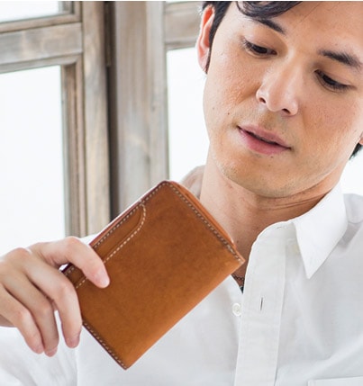 名入れ無料】オリーチェバケッタレザーミディウォレット/財布グレン