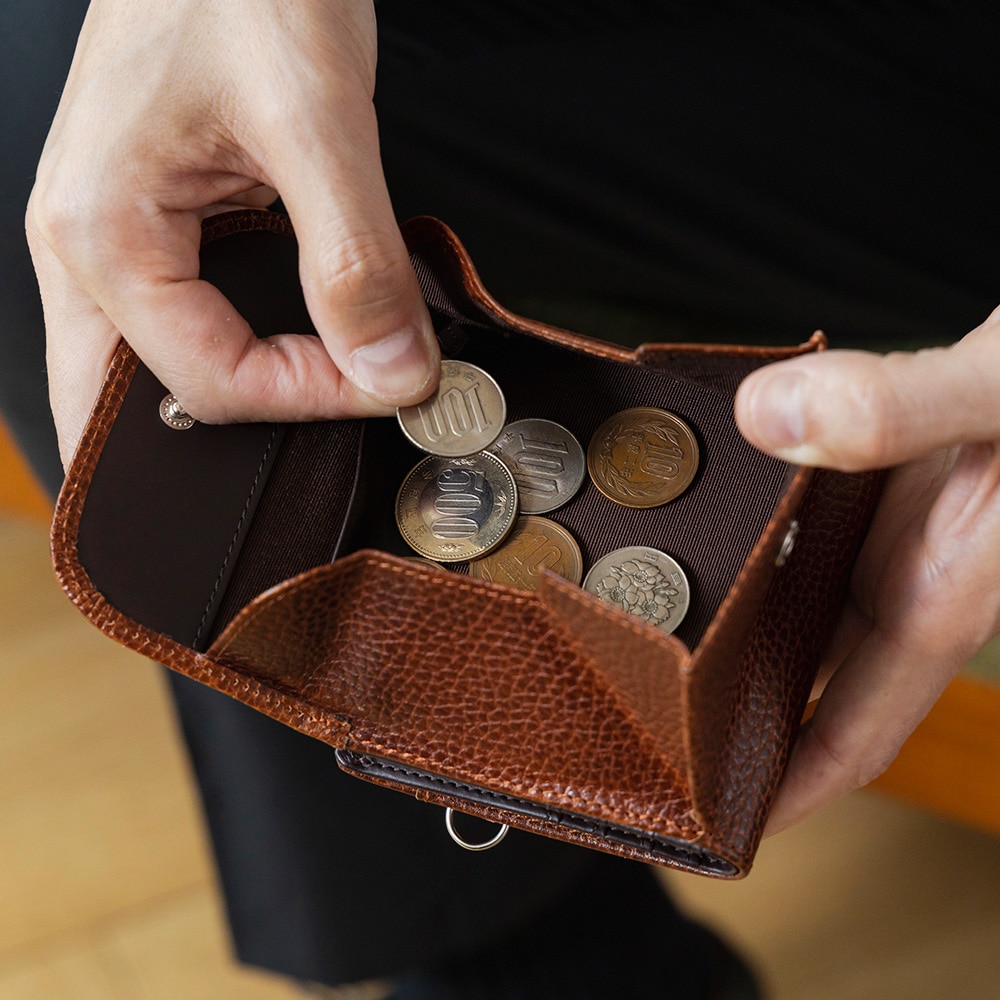 名入れ無料] アルチェレザー マネースルー 二つ折り財布 二つ折り 本革