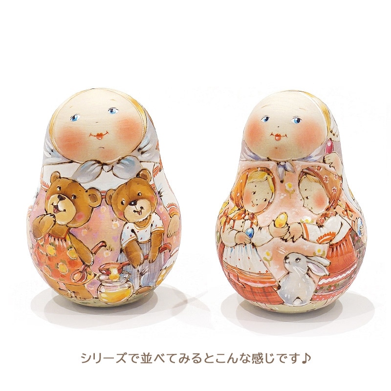 ロシア イリーナ・ヴァトルーシュキナ作 起き上がりこぼし（女の子