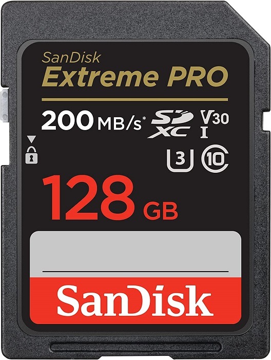 SDカード｜SDXC｜128GB｜SanDisk サンディスク｜読込速度:200MB/s