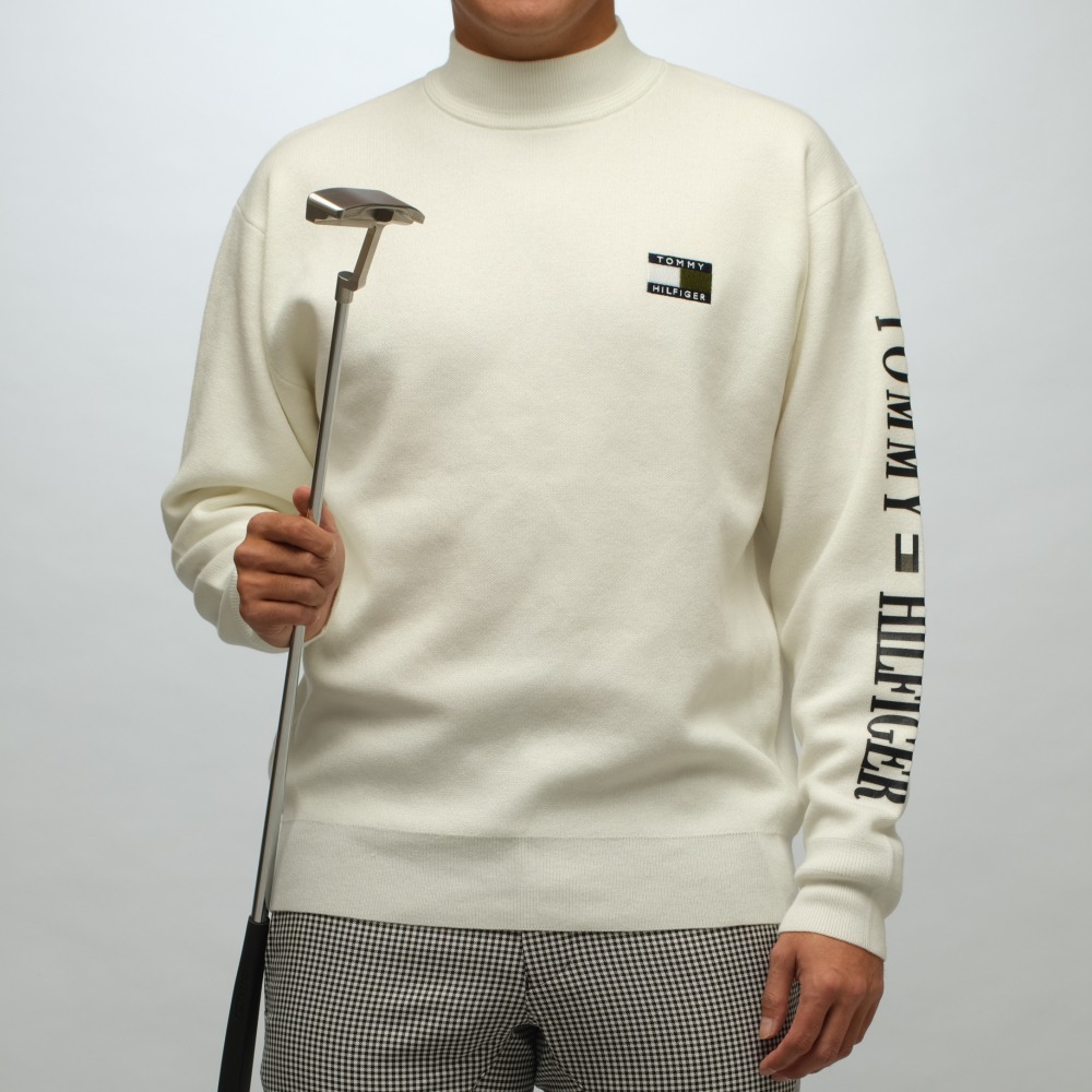 トミー ヒルフィガーゴルフ】 スリーブロゴモックネックセーター【超