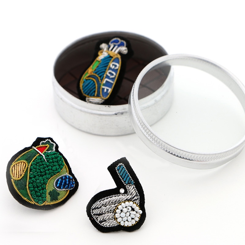 存在感バツグン】ゴルフピンバッジ