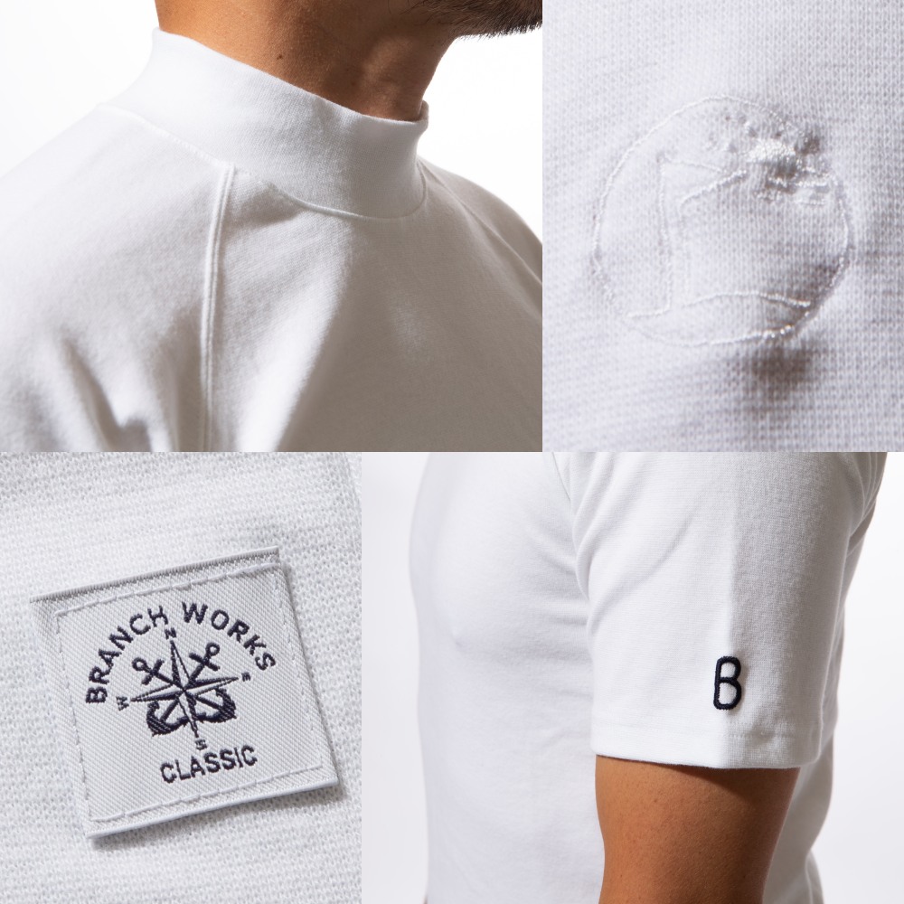 めちゃ伸び！快適】ストレッチ半袖モックネック