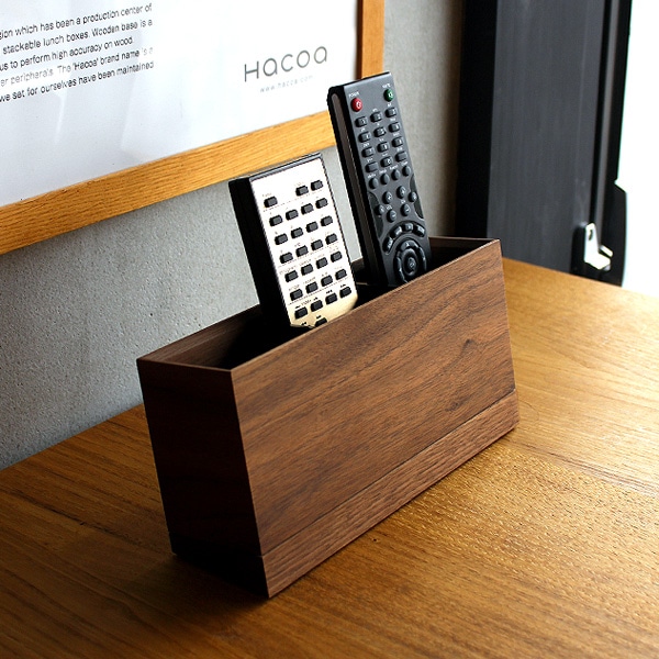 Remote control Stand」おしゃれな木製リモコンラック・ホルダー、収納