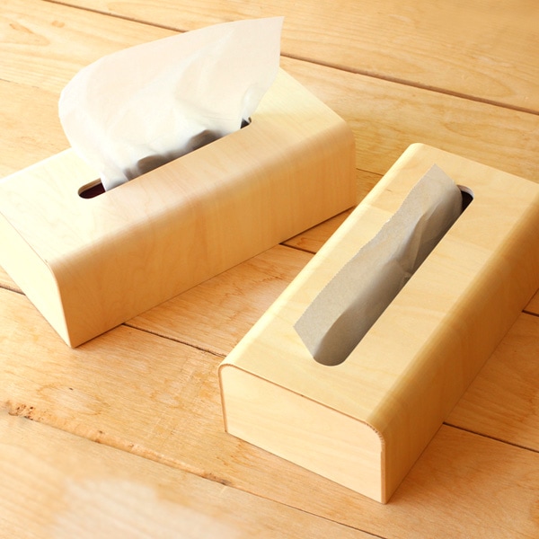 ヤマト工芸 NATURE BOX ティッシュケース｜曲げ木の美しい木目が