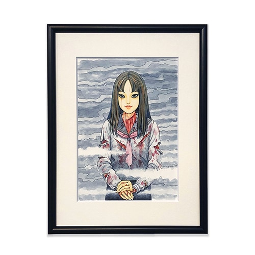 伊藤潤二 直筆サイン入り複製原画「富江②」（カラー）｜墓場の画廊