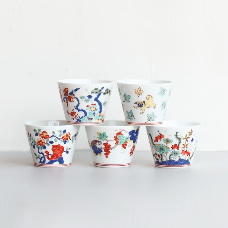 蕎麦猪口大事典 色絵 そばちょこ | すべて | マルヒロオンラインショップ