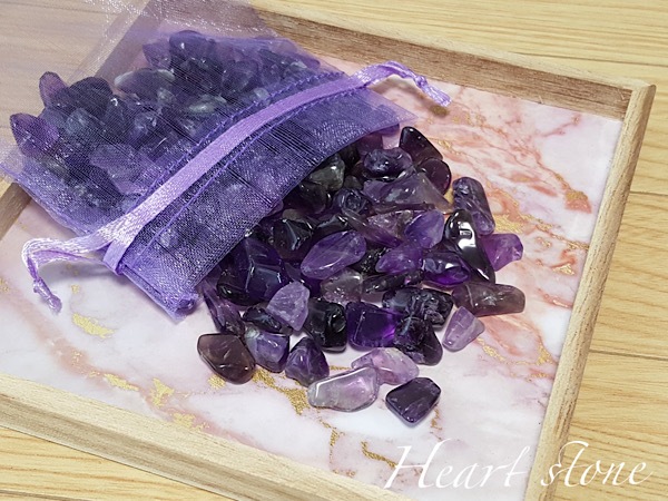 深み紫が美しい 濃色アメジストさざれ石100g｜パワーストーン