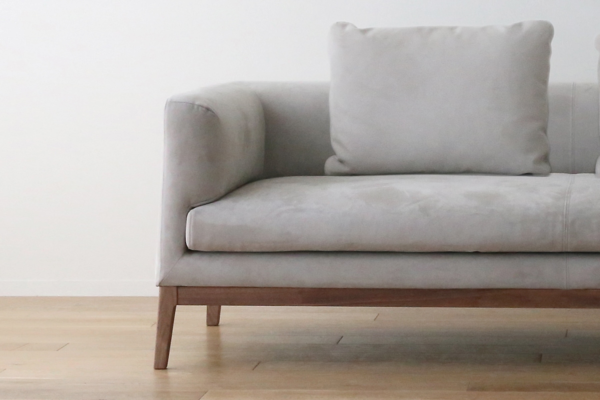 廃番25％OFF】 FRACCE SOFA ベンチ グレー オーク脚