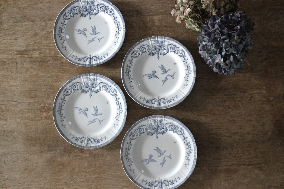 フランス ジアン窯 マリーアントワネット プレート 235mm径 5729