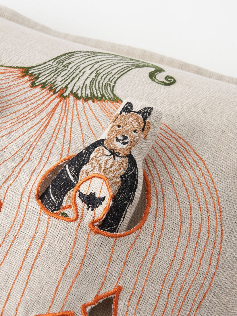 Halloween｜ポケットクッションカバー 30x30 Jack o Lantern