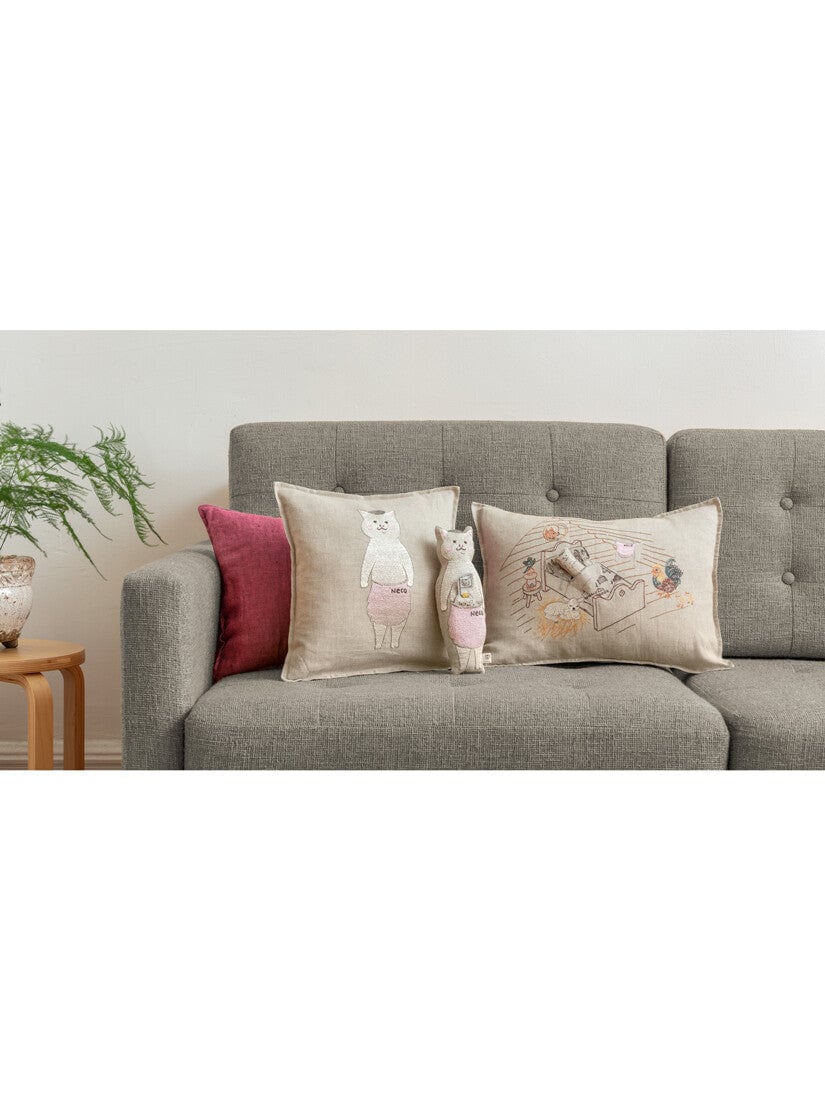 再入荷】きょうの猫村さんコラボレーション｜クッションカバー 30x30cm