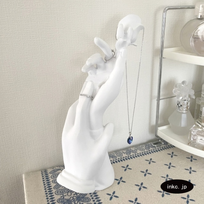 廃番】手のオブジェ アクセサリースタンド ジュエリー ディスプレイ