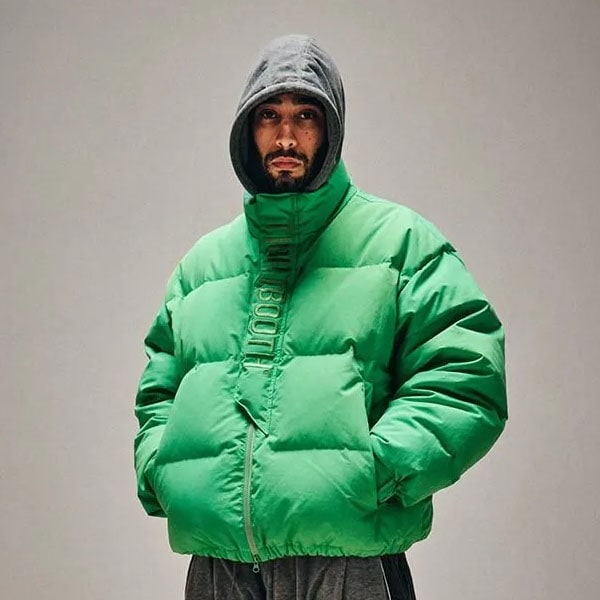 TIGHTBOOTH】PLAC DOWN JKT カラー：light green タイトブース