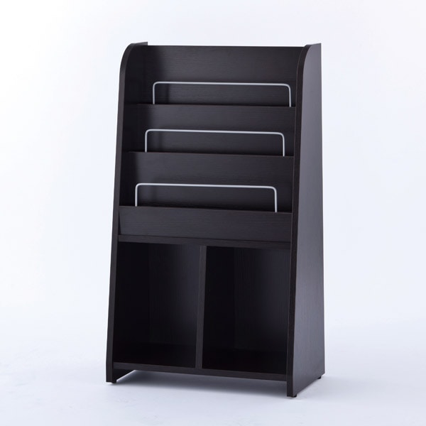 ウッディマガジンラック（1列3段+2棚1段）【個人宅配送不可】 | 店舗