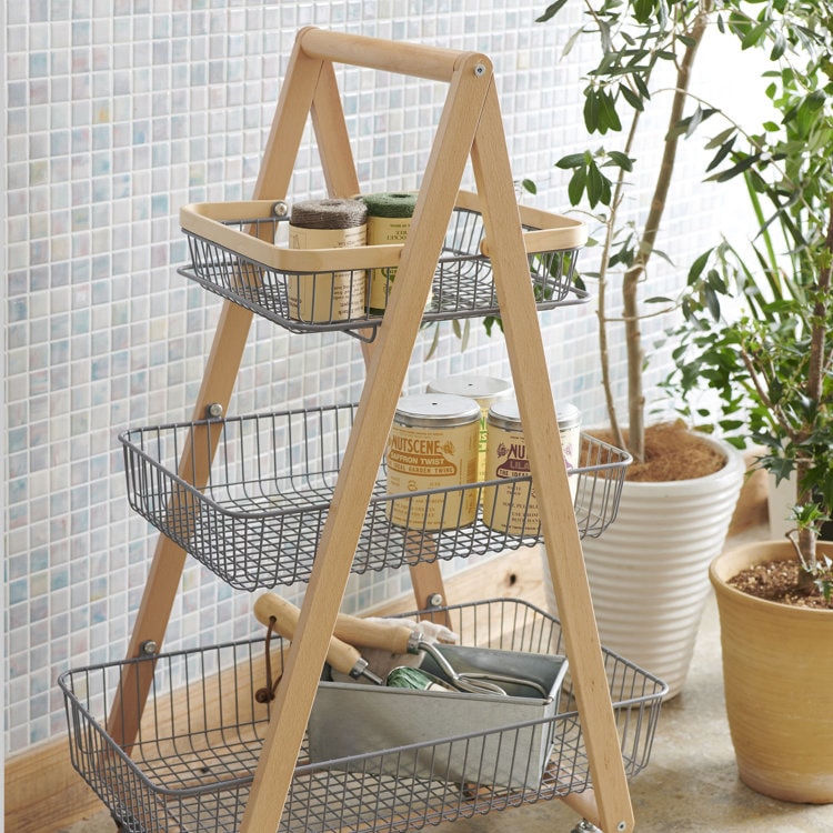 Mash リヴ キャリーバスケットワゴンM グレー | 【公式オンライン