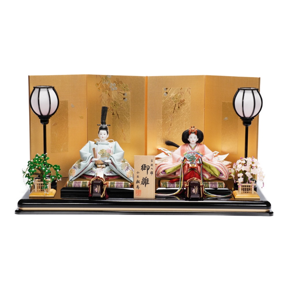 雛人形】京十二番 京刺繍 松竹梅文様 親王飾り | 小出松寿作 ｜雛人形