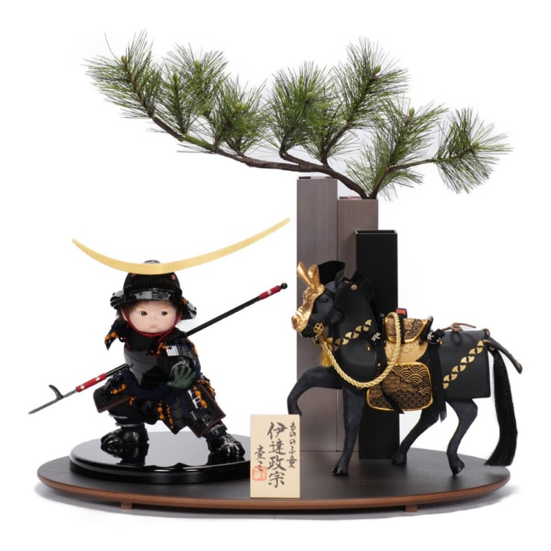 五月人形】もののふ童 剣舞 徳川家康 大将飾り&馬甲飾り〈壹三作