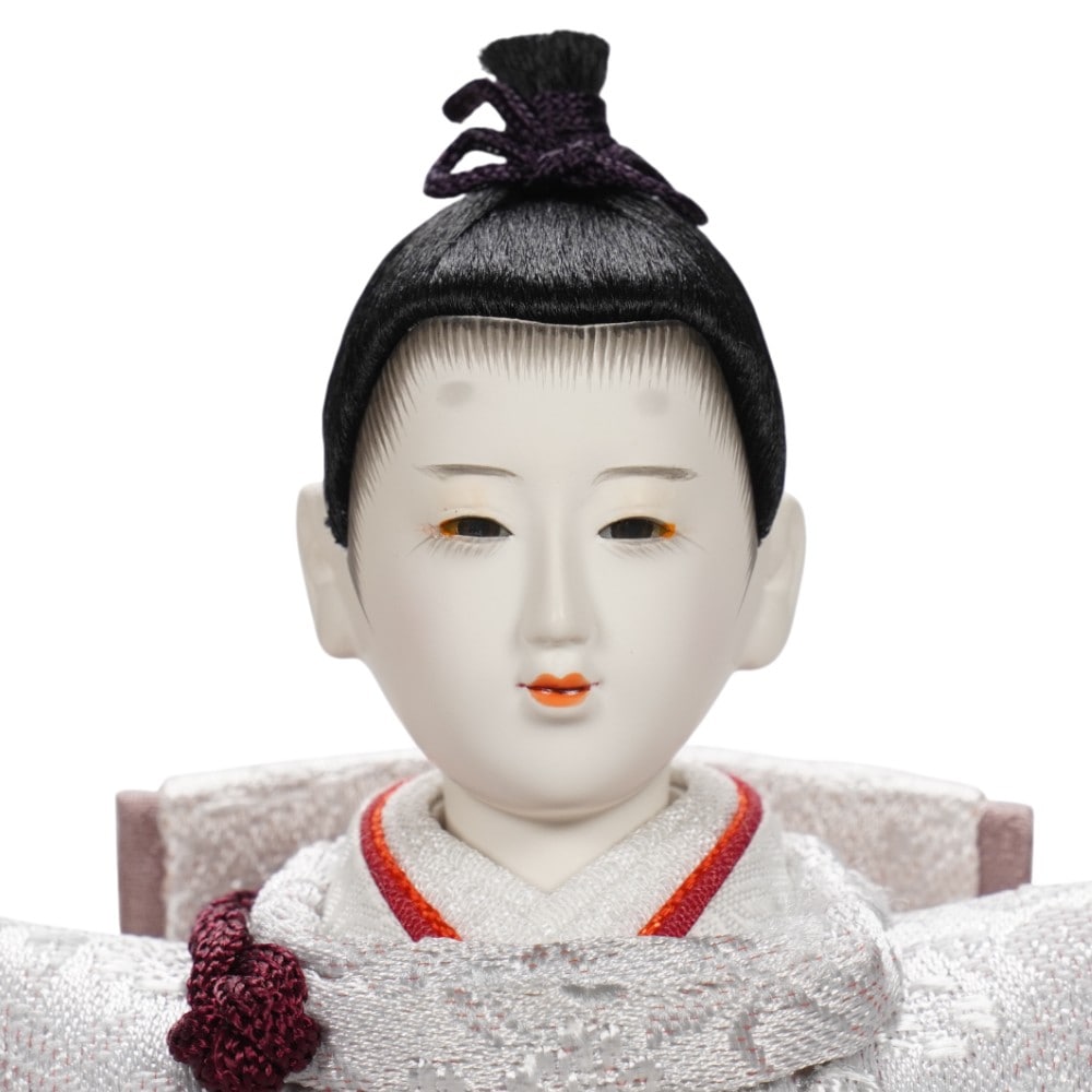 雛人形】京十三番 金襴 唐華文様(銀鼠) 親王飾り | 優香作 ｜雛人形
