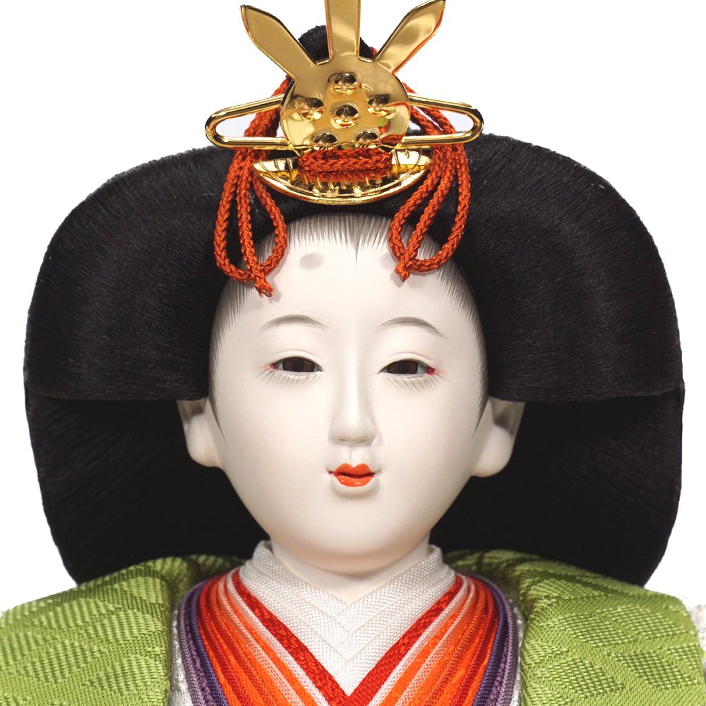 雛人形】京十番 黄櫨染 桐竹鳳凰文様 令和即位の礼 親王飾り | 小出