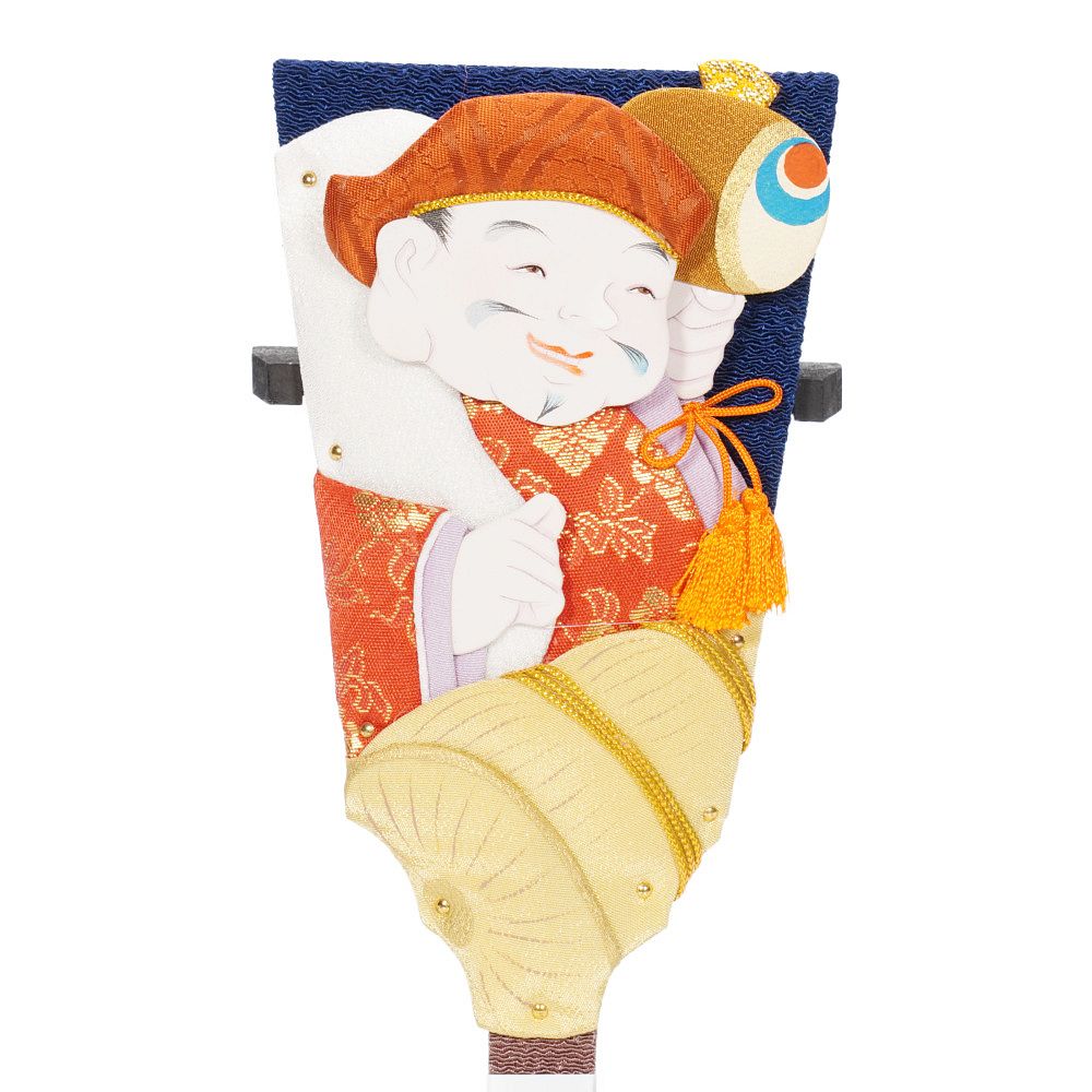 羽子板】7号 豆板 七福神 大黒天〈むさしや豊山作〉[242-002] ｜雛人形