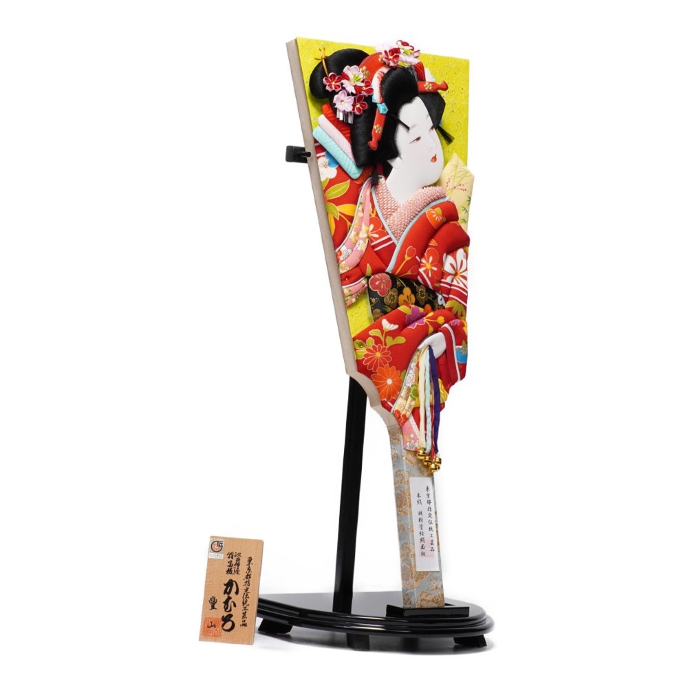 羽子板】20号 つづみ 極上本絹〈むさしや豊山作〉[232-035] ｜雛人形