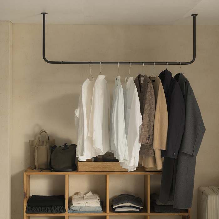 BOU】コの字型天吊りハンガーバー | 収納・クローゼット | オリジナル