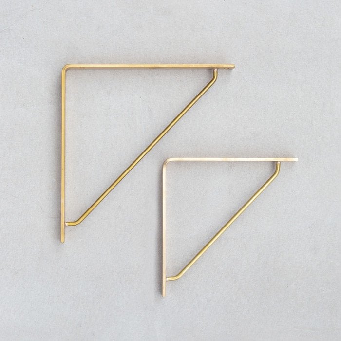 真鍮 フラットバー棚受け | 金物,ブラケット・棚受 | オリジナル家具