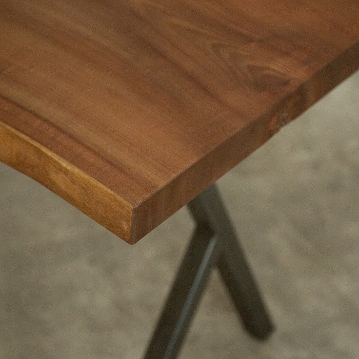 無垢天板 キハダ デスクテーブル | 家具,テーブル・デスク