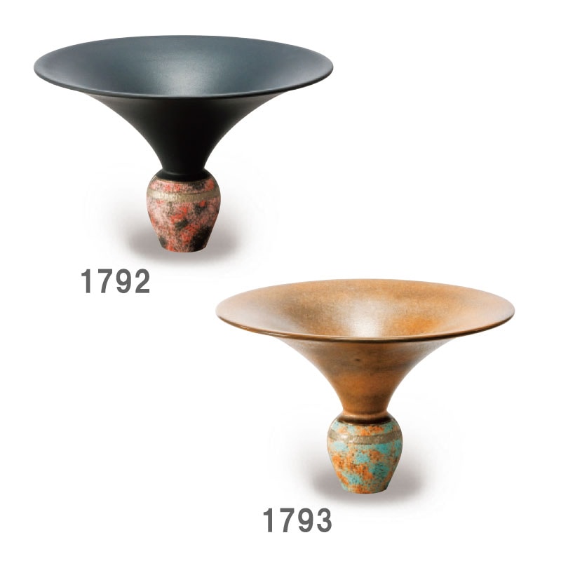 清水焼泥花作池坊好み池坊花器