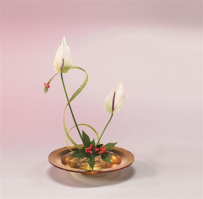 アクリル水盤 ゴールド 【剣山なし】 | 花器・花瓶,アクリル/樹脂