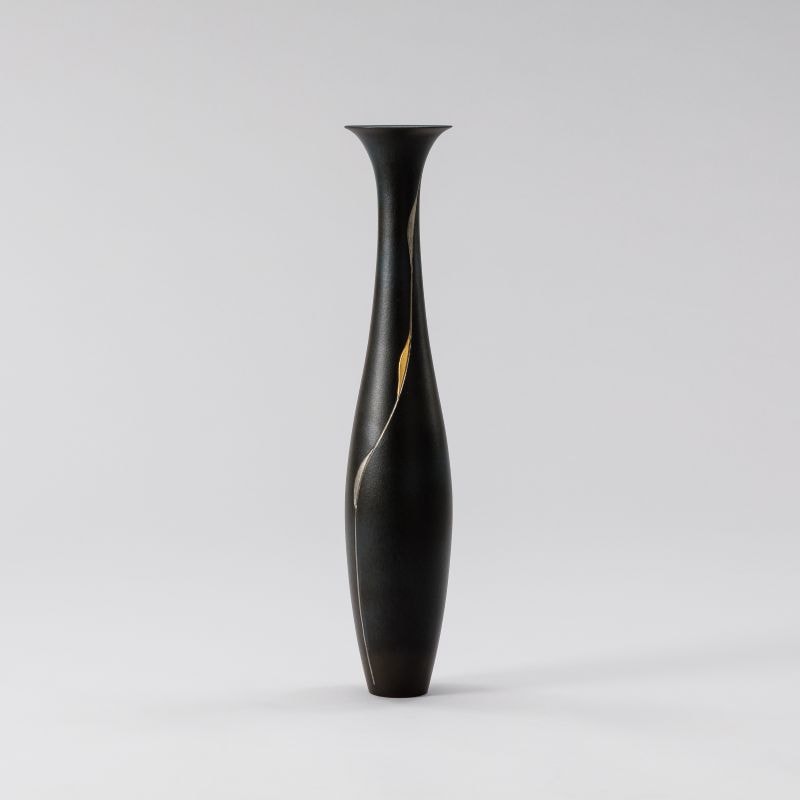 花器 清水焼1825 鉄黒 | 花器・花瓶,陶器,京焼/清水焼 | フラワー