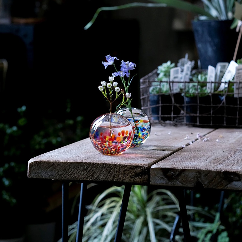 津軽びいどろ HANABI一 輪挿し | 花器・花瓶,ガラス器 | フラワー