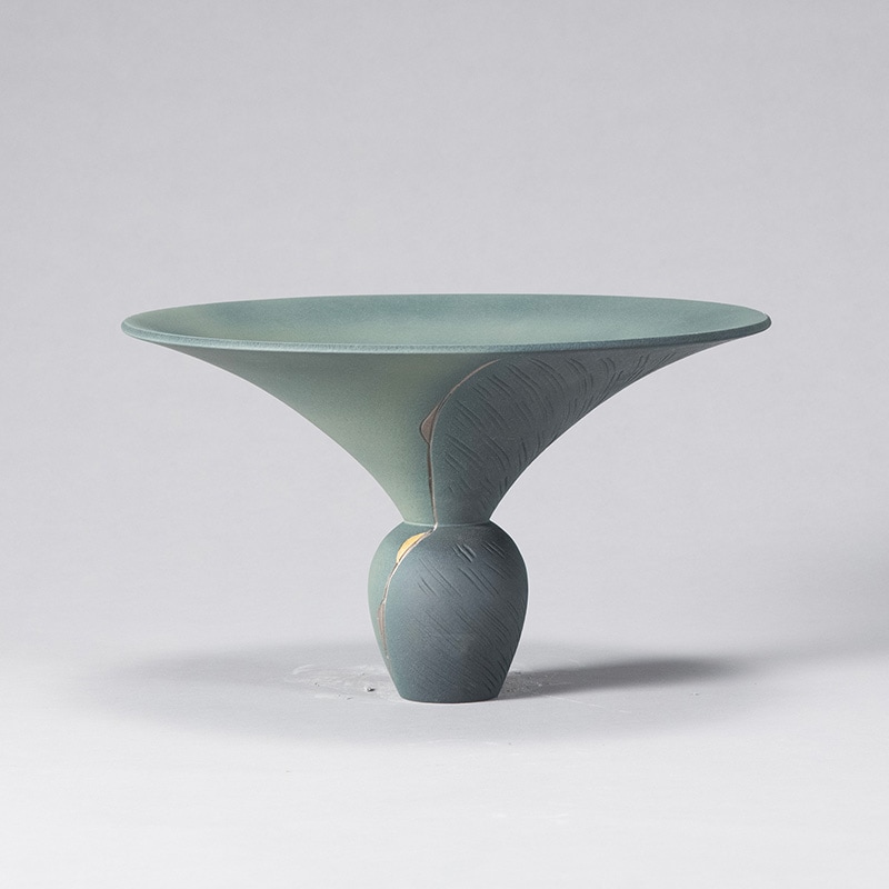 花器 清水焼1821 暗裏葉 | 花器・花瓶,陶器,京焼/清水焼 | フラワー