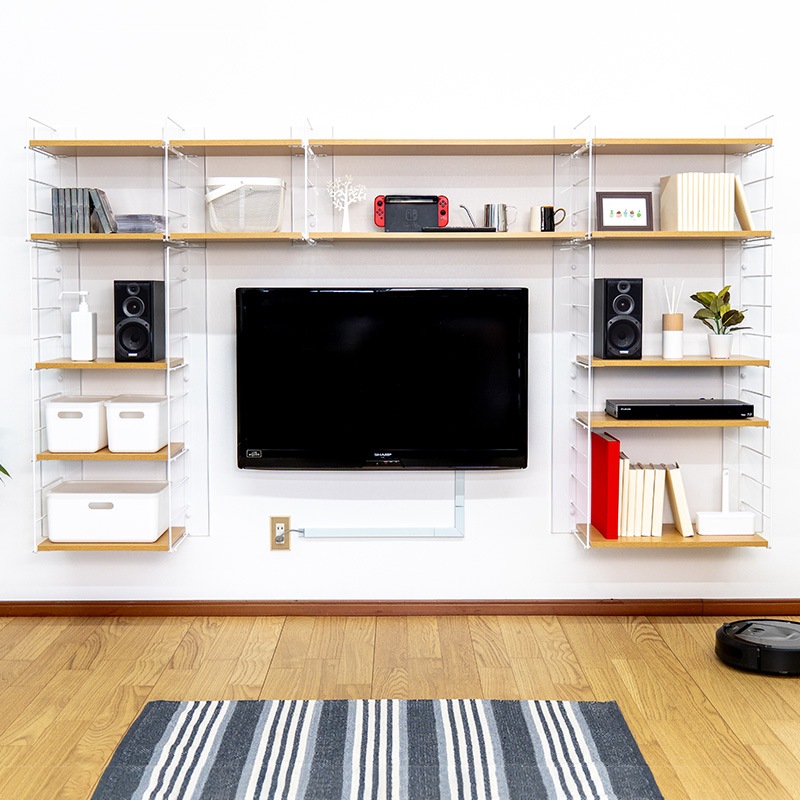 壁美人 ラダーシェルフセット H685タイプ 白 | すべての商品 | 壁面