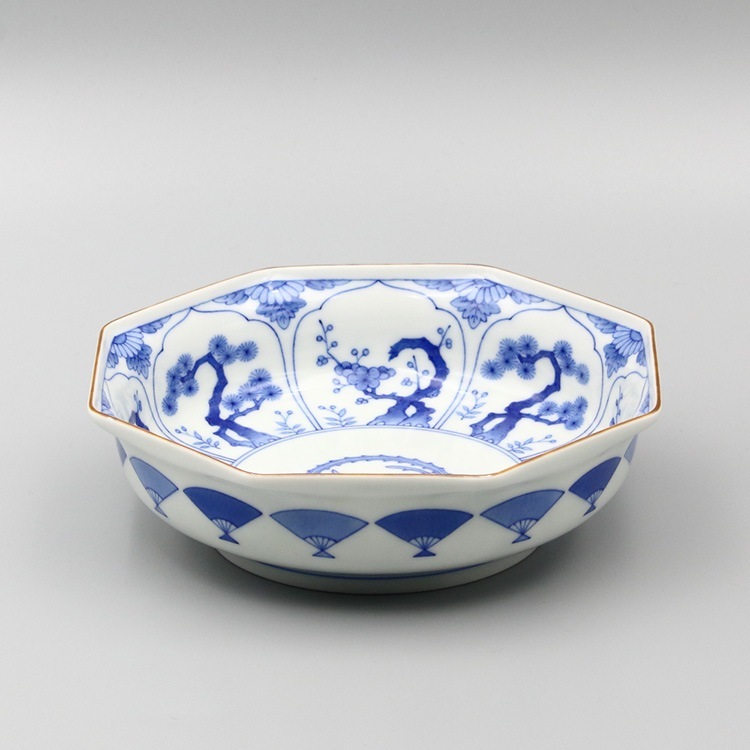 深皿 八角 吉祥文 | 皿 | 柿右衛門窯公式オンラインショップ