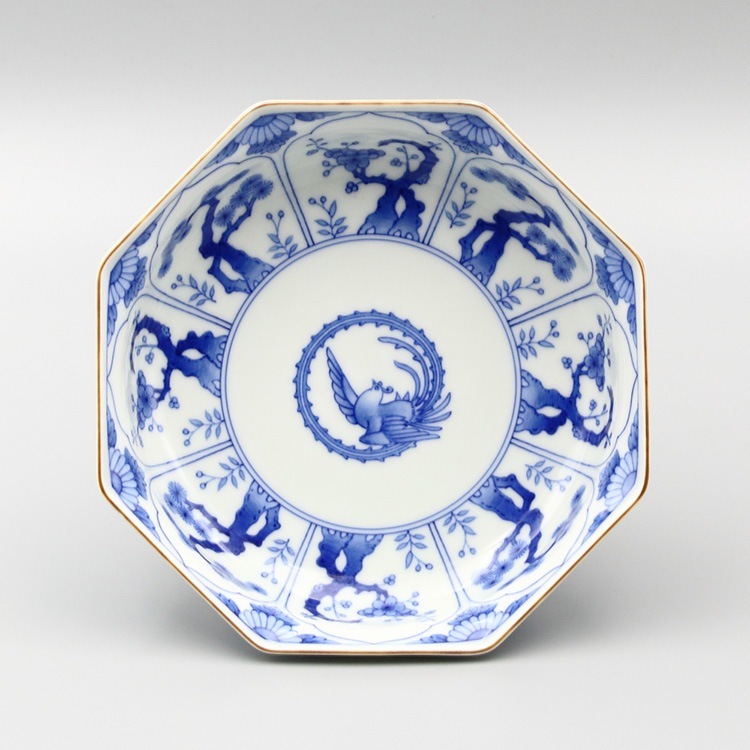 深皿 八角 吉祥文 | 皿 | 柿右衛門窯公式オンラインショップ