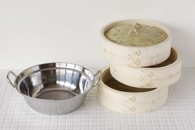 竹 中華せいろ 27cm 鍋セット[ガス・IH対応鍋 本体2 ふた1] | せいろ