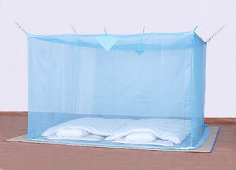 蚊帳 本麻(色：ブルー) 3畳 - 国内蚊帳生産No.1 越前蚊帳の「蚊帳通販