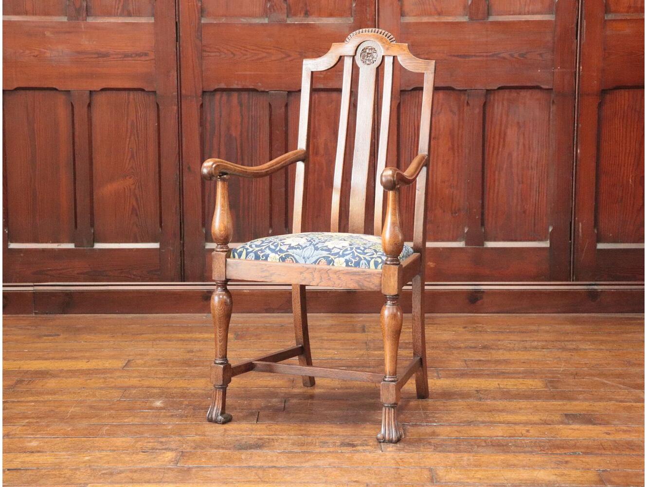 ベッドサイドチェア | アンティーク家具,with ウイリアム・モリス