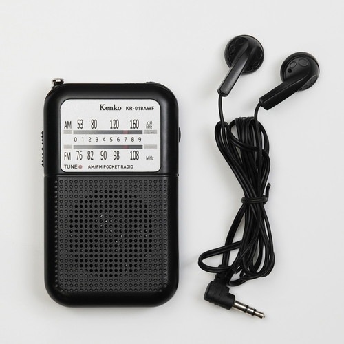 即配】AM/FMポケットラジオ KR-018AWF ケンコー KENKO 【ネコポス便