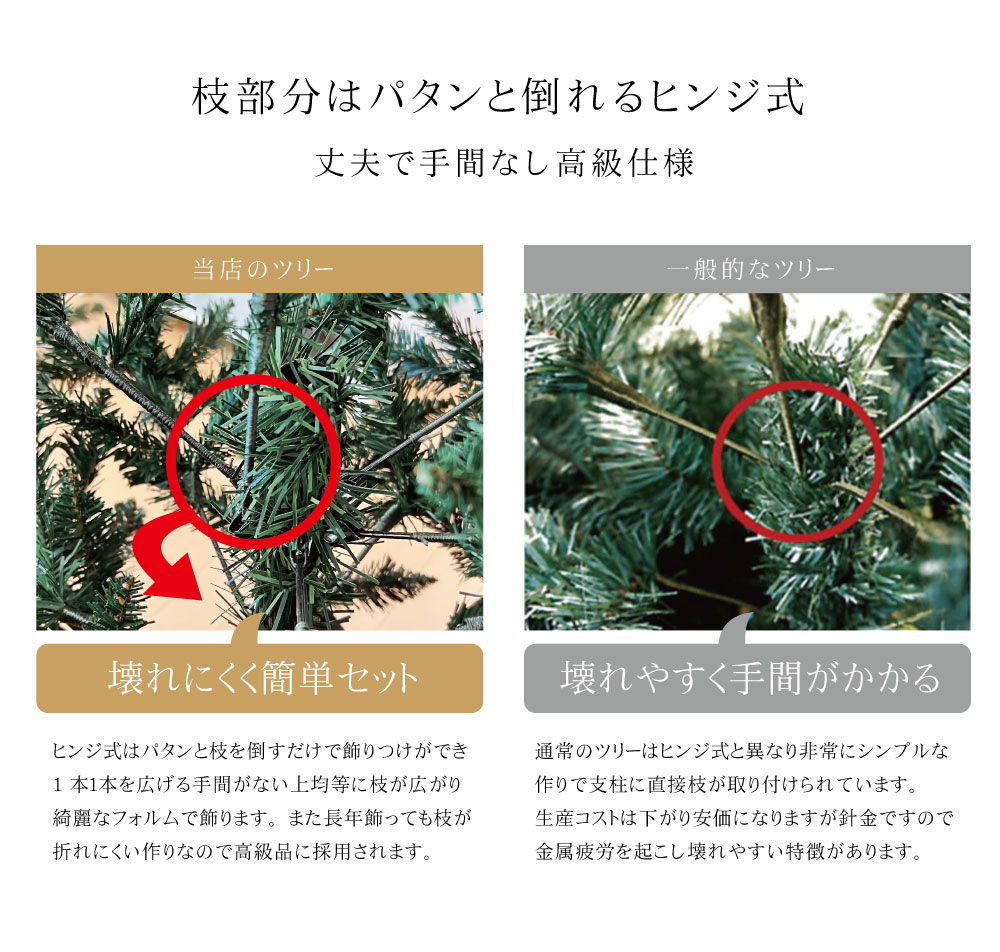 簡単組立式】ウッドベーススリムツリー 天然木のオーナメント