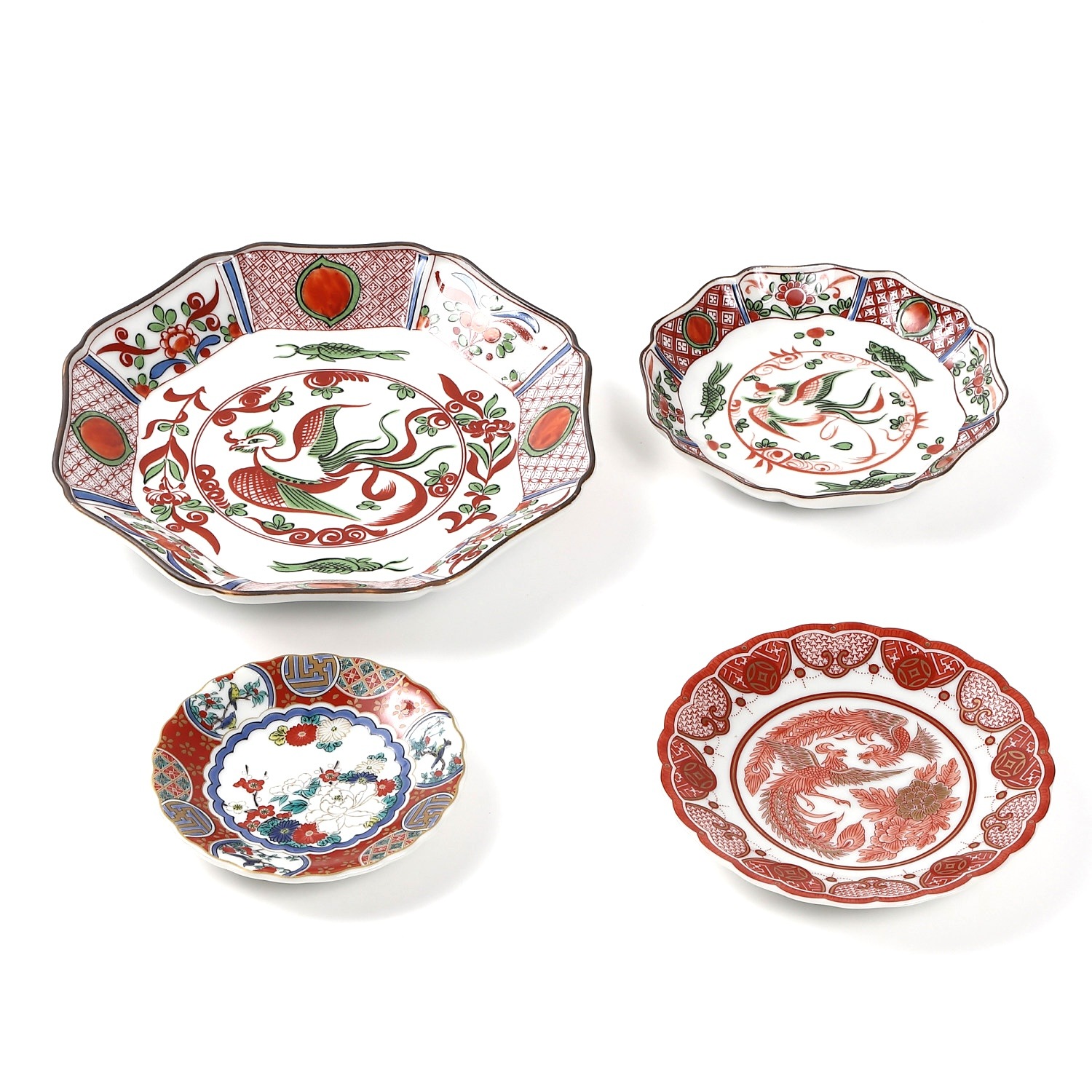 九谷焼】4号皿・時代画風赤絵【青郊】｜創亭やぶきたオンライン